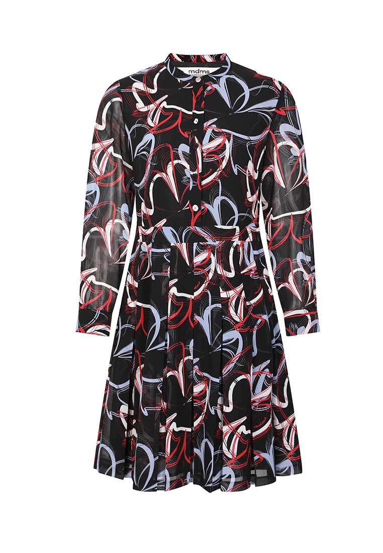 Vivid print pattern dress