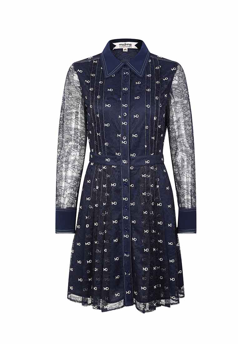 MD pattern denim top