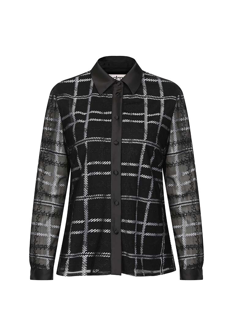 Light Black Plaid Shirt