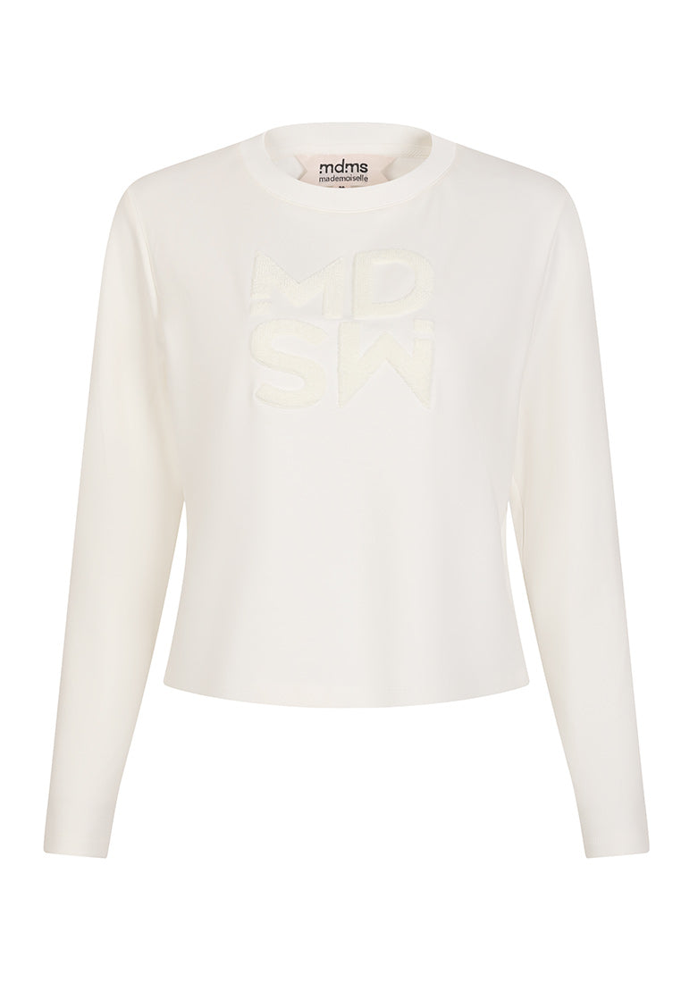 LIGHT WHITE SWEATSHIRT