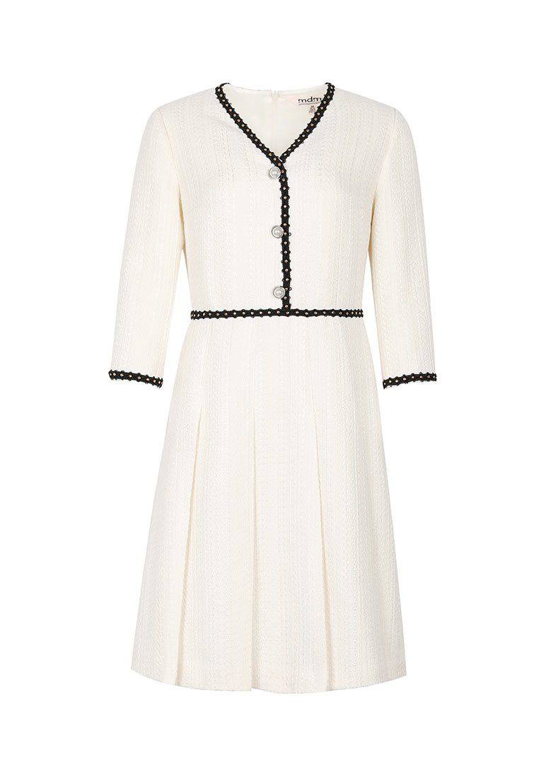 Pearl-trimmed tweed dress - M-CONZEPT