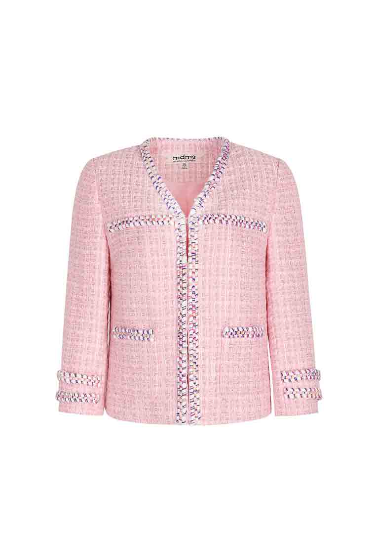 V-neck tweed jacket - M-CONZEPT