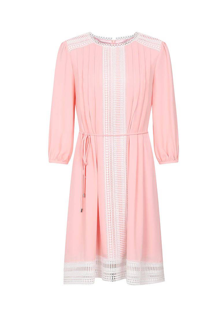 Slim cut gathered waist dress - M-CONZEPT