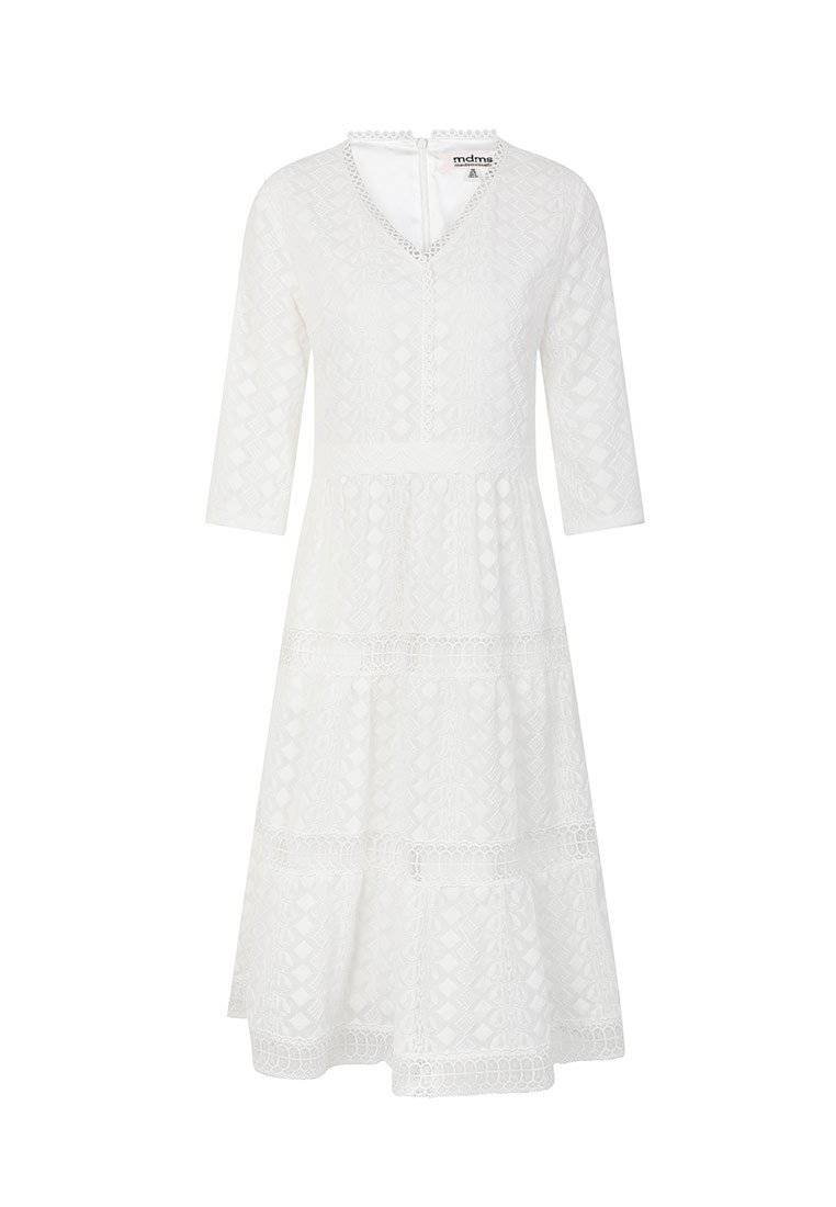 Floral-embroidered lace dress - M-CONZEPT