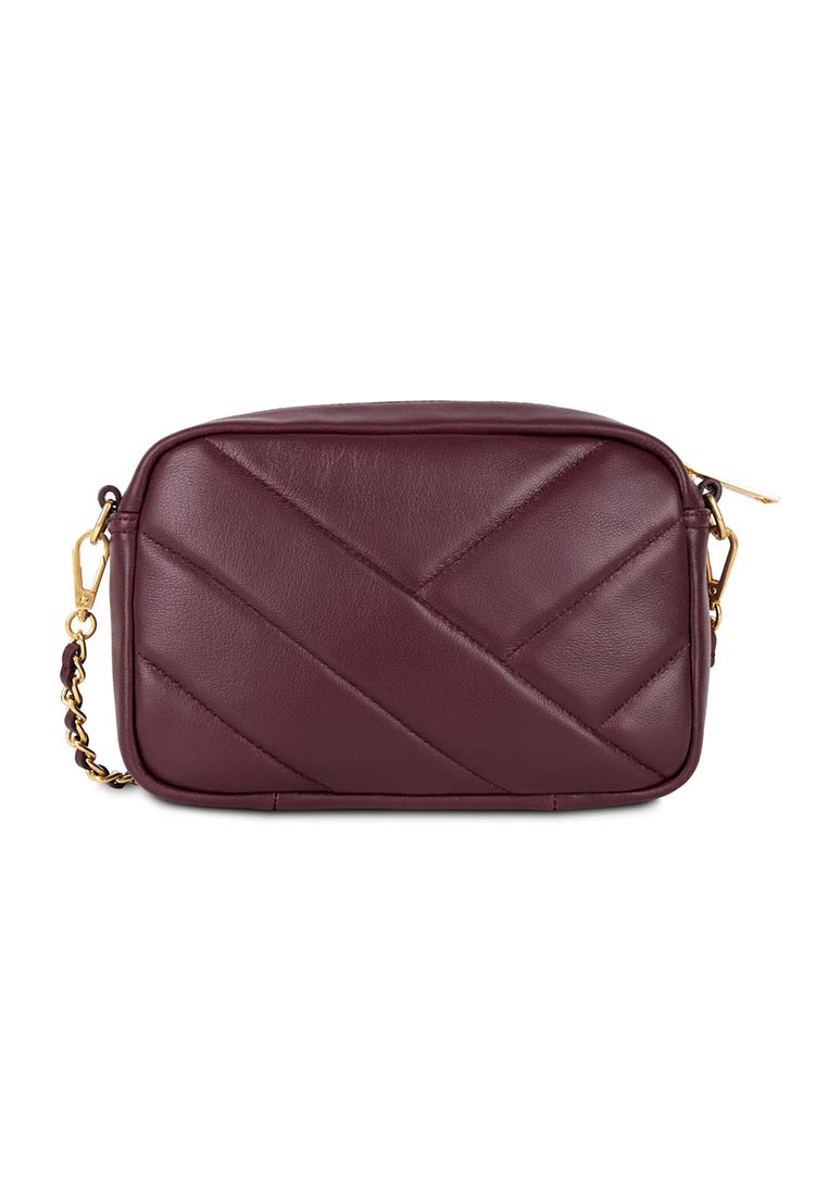 CROIS? MATELASS? lamb leather cross body bag