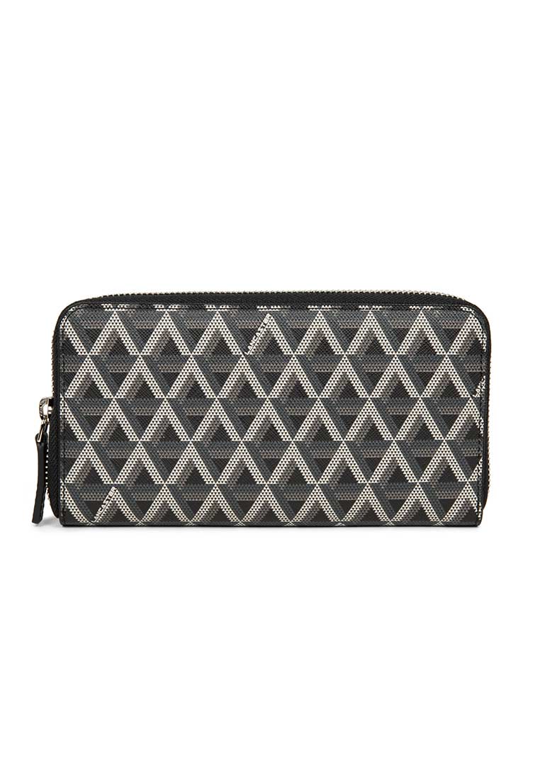 IKON CANVAS trimmed leather wallet