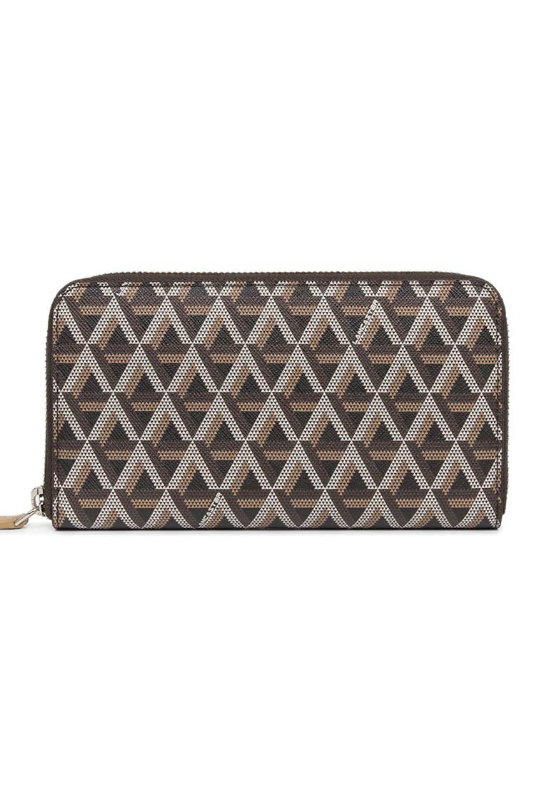 IKON CANVAS trimmed leather wallet