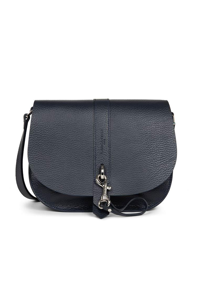 FOULONNE DOUBLE HOOK grained leather shoulder bag