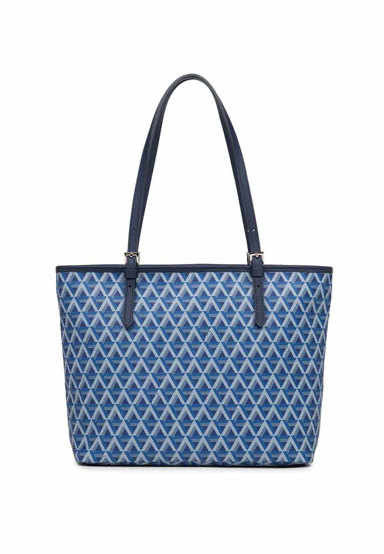 IKON CANVAS trimmed leather tote bag