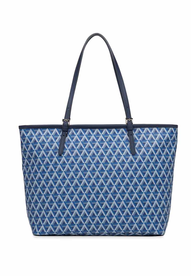 IKON CANVAS trimmed leather tote bag