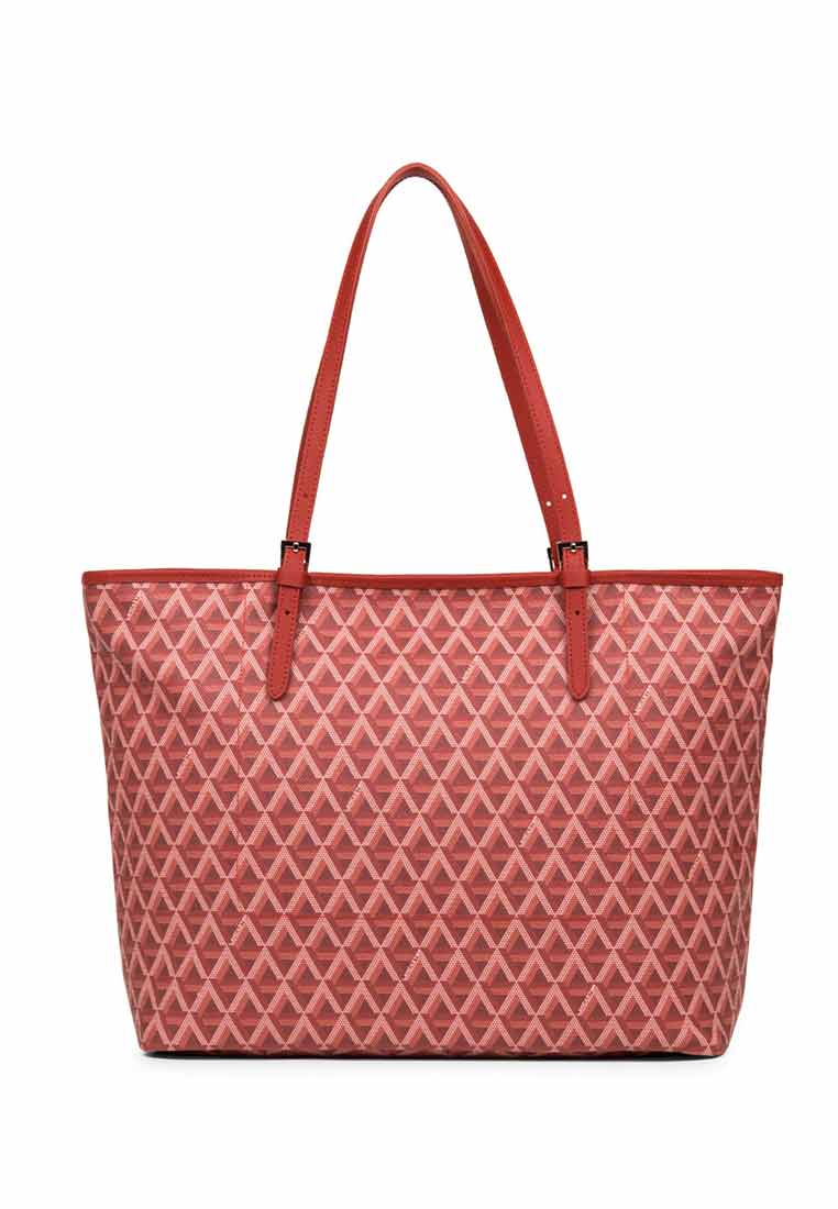 IKON CANVAS trimmed leather tote bag