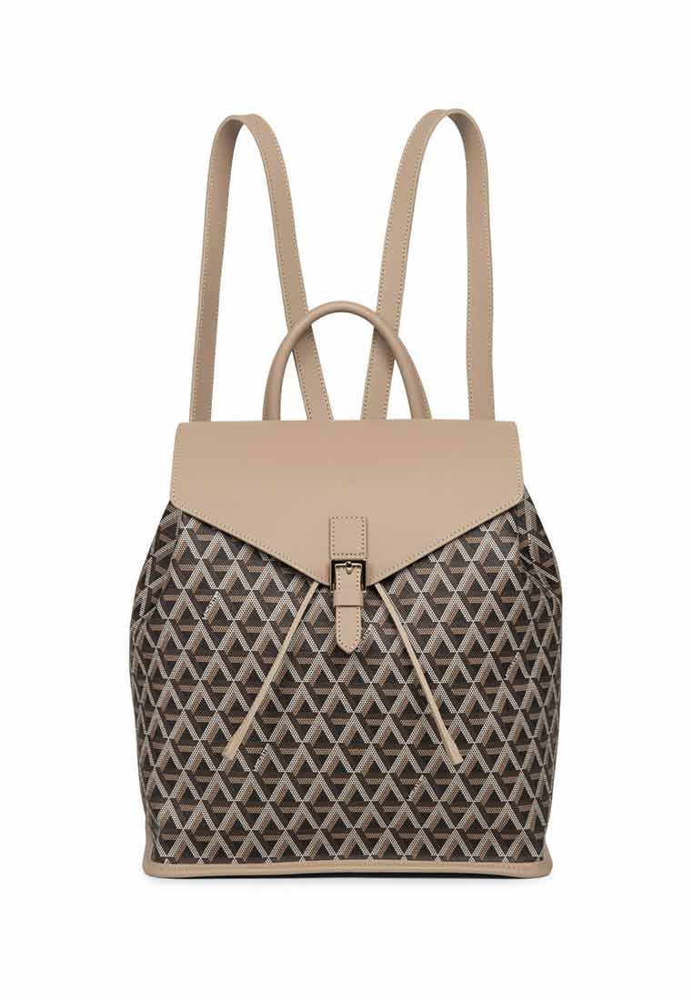 IKON CANVAS trimmed leather backpack