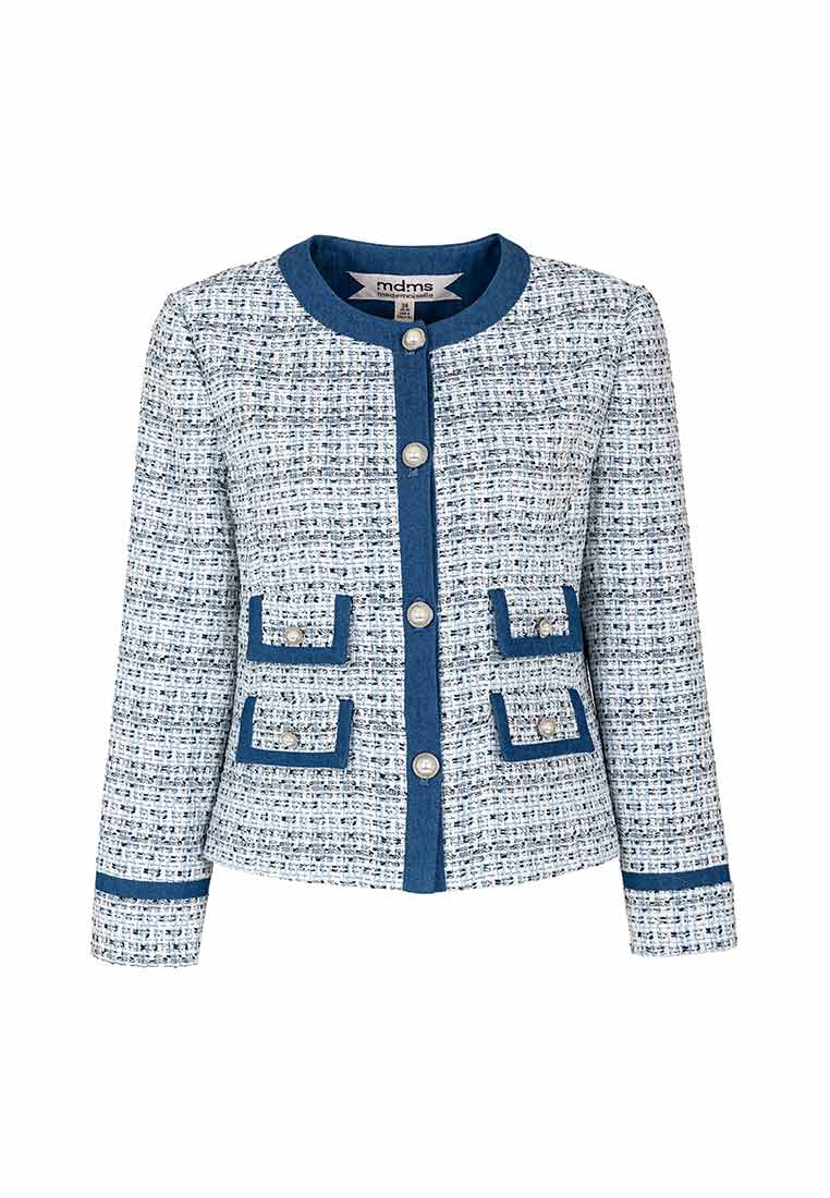 Mix Blue Tweed Jacket