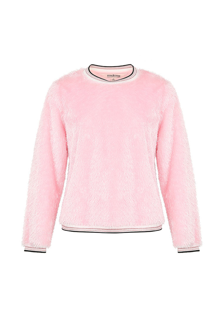 Light Pink Fluffy Sweatshirt