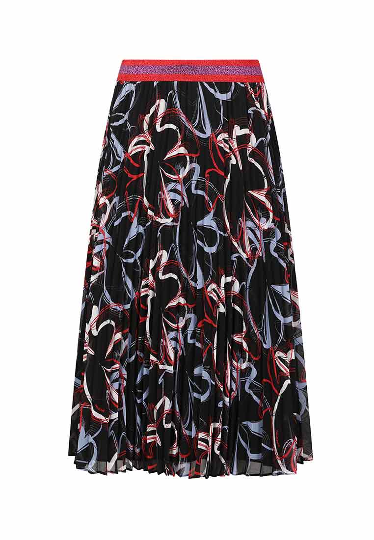 Vivid print pattern skirt