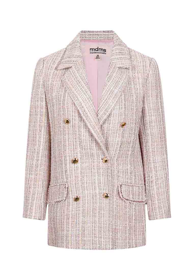 Mix Pink tweed coat