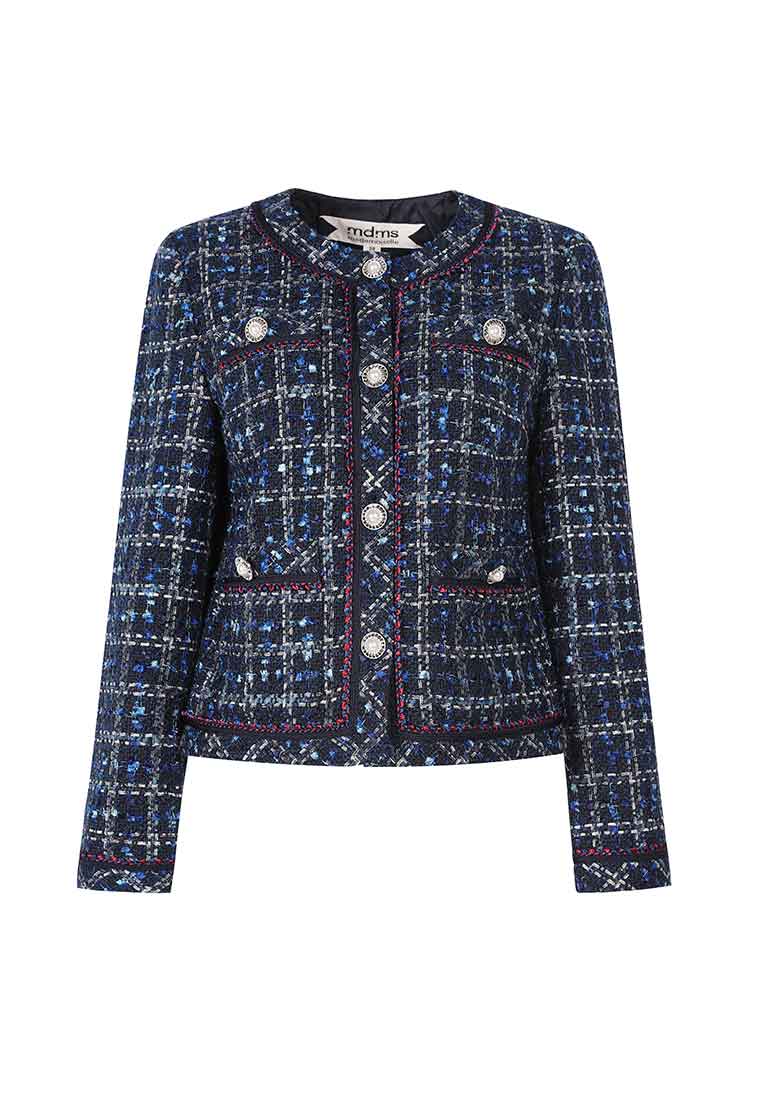 Dark Blue Tweed Jacket