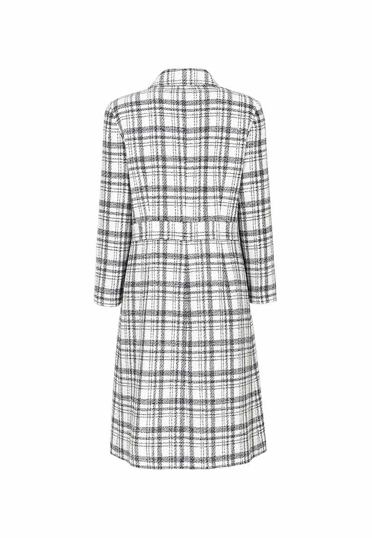 Mix White Check Dress