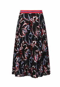 Vivid print pattern skirt