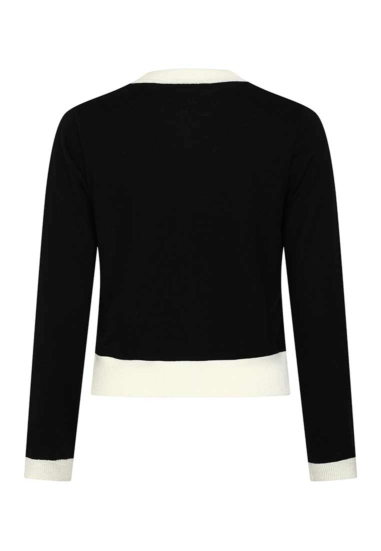 Mix Black Cardigan