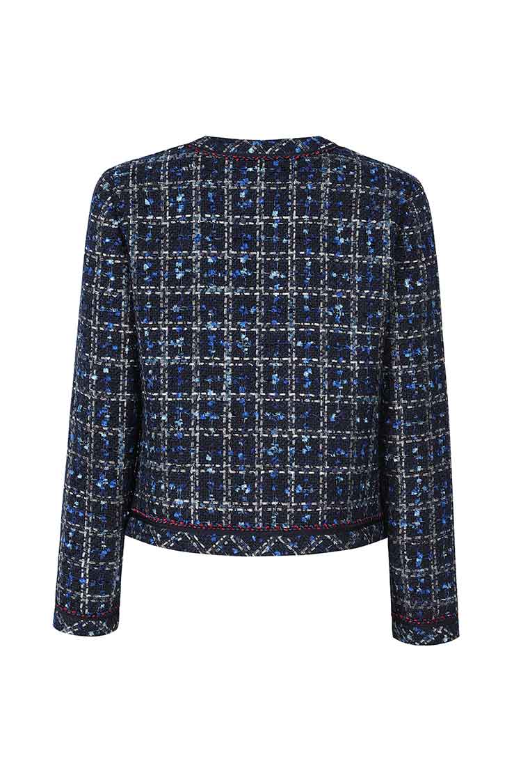 Dark Blue Tweed Jacket