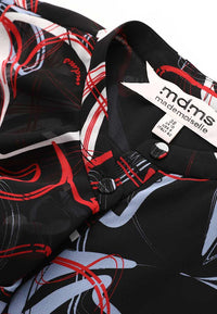 Vivid print pattern blouse