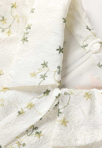 Mix White Collar Dress