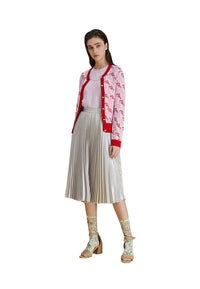 Embellished knitted cardigan