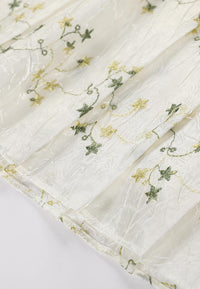 Mix White Collar Dress