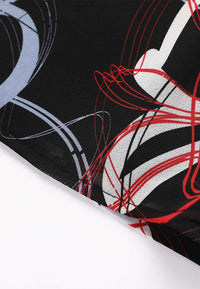 Vivid print pattern blouse