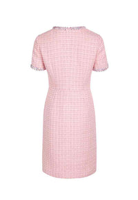 Pearl-trimmed Pink tweed dress - M-CONZEPT