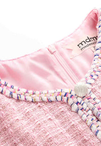 Pearl-trimmed Pink tweed dress - M-CONZEPT