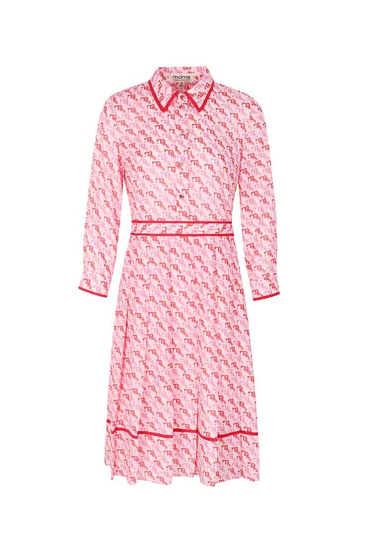 mdms logo patterned dress - M-CONZEPT