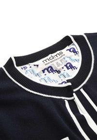 Round neck buttoned cardigan - M-CONZEPT