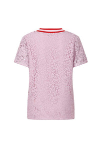 V-neck lace long-sleeved top - M-CONZEPT