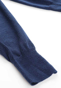 Dark Blue Turtleneck Top
