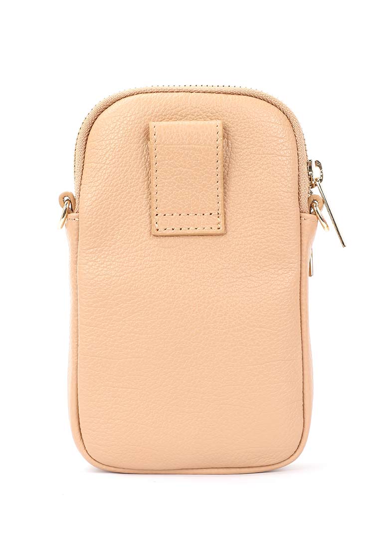 DUNE grained leather mini crossbody bag - M-CONZEPT