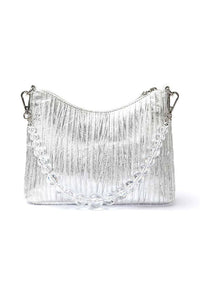 CEREMONIE Velvet-like textile fabric shoulder bag - M-CONZEPT