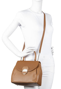 FOULONNE PIA grained leather shoulder Bag