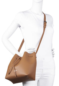 BUCKET-MID leather bucket bag