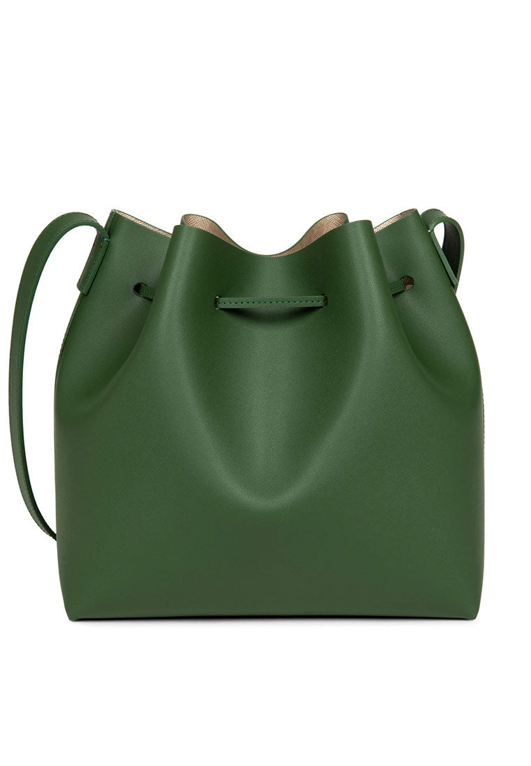 BUCKET-MID leather bucket bag