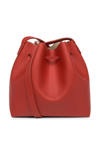 BUCKET-MID leather bucket bag