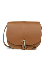 FOULONNE DOUBLE HOOK grained leather shoulder bag