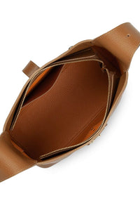 FOULONNE DOUBLE HOOK grained leather shoulder Bag