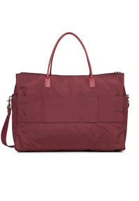 SMART KBAPOLYESTER trimmed leather tote bag