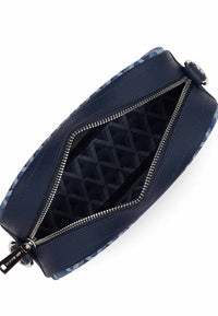 IKON CANVAS trimmed leather cross body bag