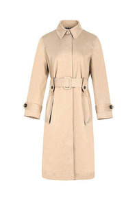 Minimalist coat with belt - M-CONZEPT