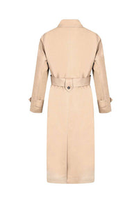 Minimalist coat with belt - M-CONZEPT