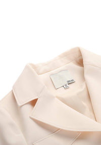 Simple jacket with belt - M-CONZEPT