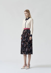 Vivid print pattern skirt